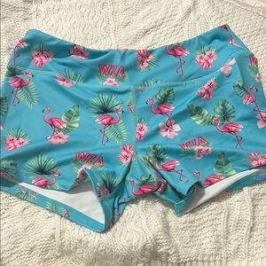 Born Primitive Flamingo Print Athletic Shorts